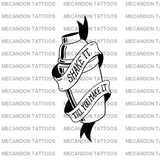 Bartender Tattoo Design