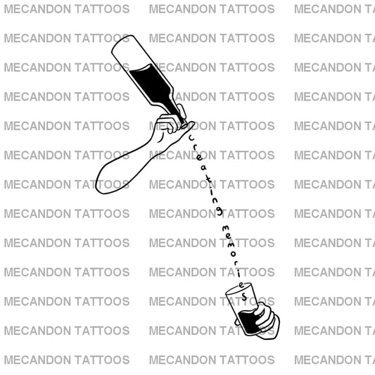 Bartender Tattoo Design