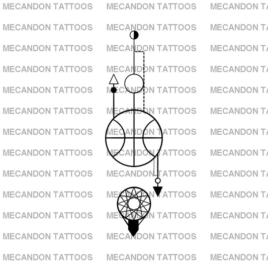 Basketball Tattoo Design