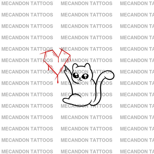 Cat Lover Tattoo Design