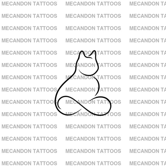 Cat Lover Tattoo Design