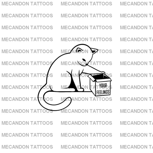 Cat Lovers Tattoo Design