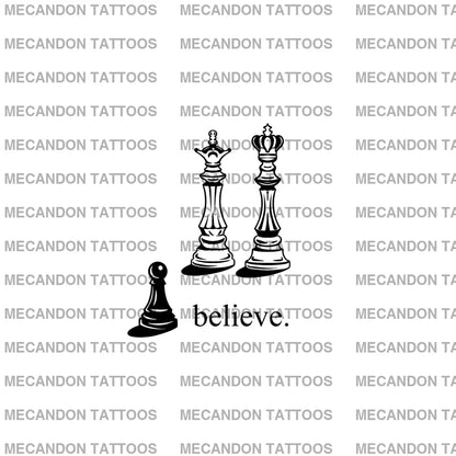 Chess Lover Tattoo Design