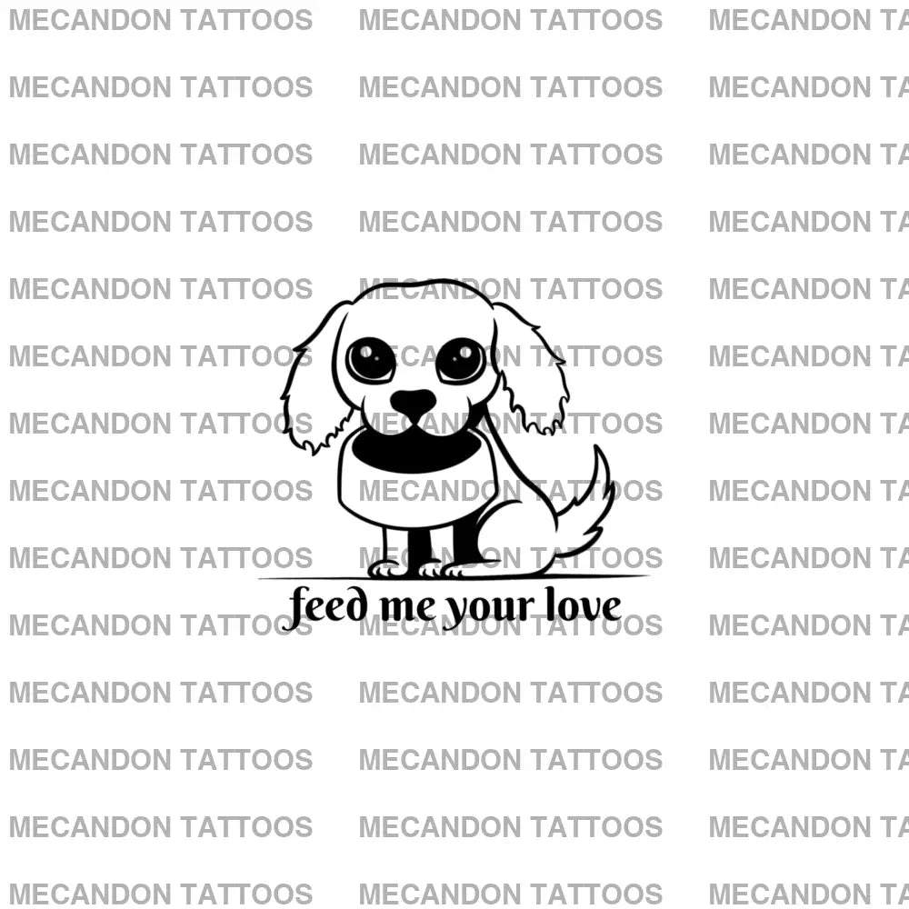 Dog Lover Tattoo Design