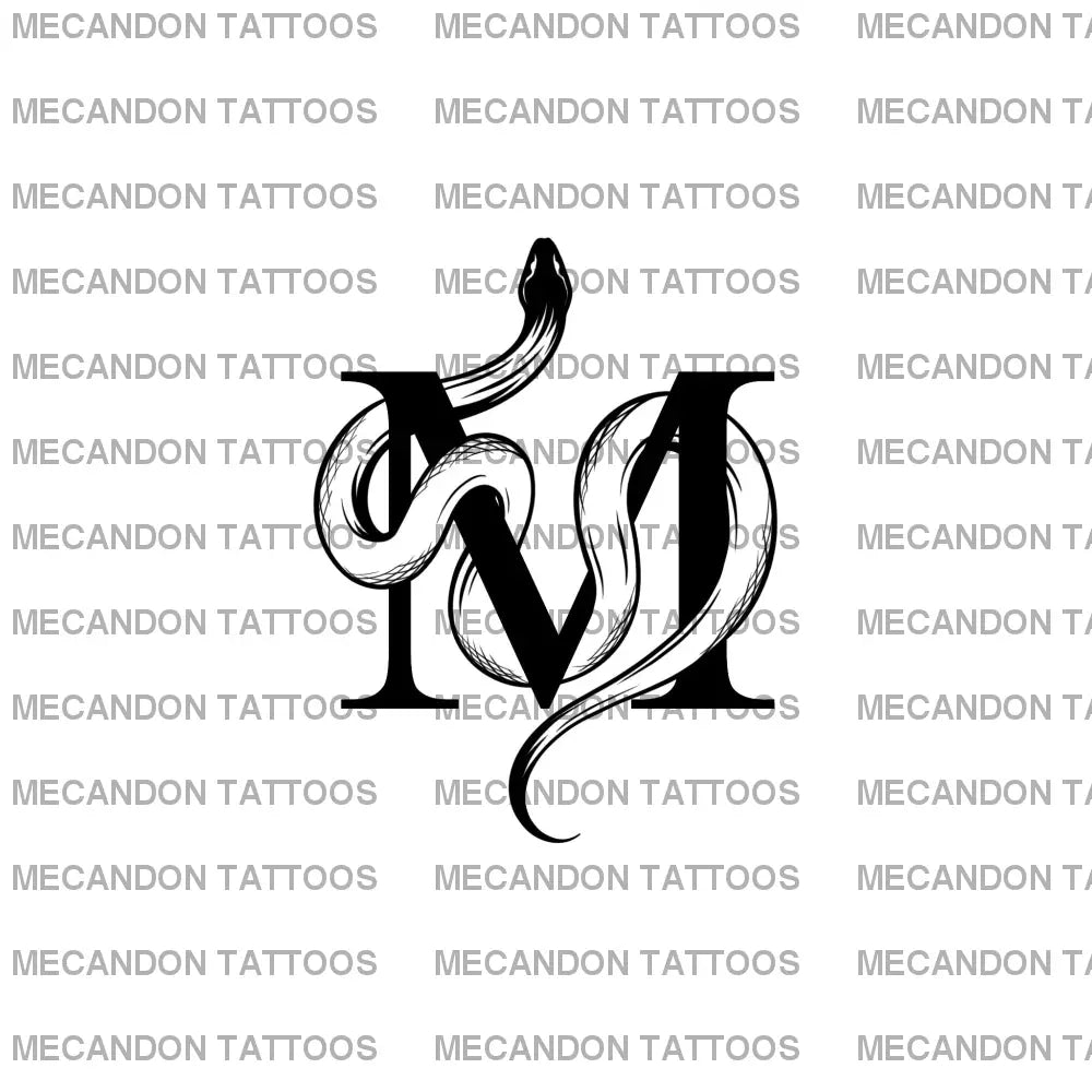 Initials Tattoo Design