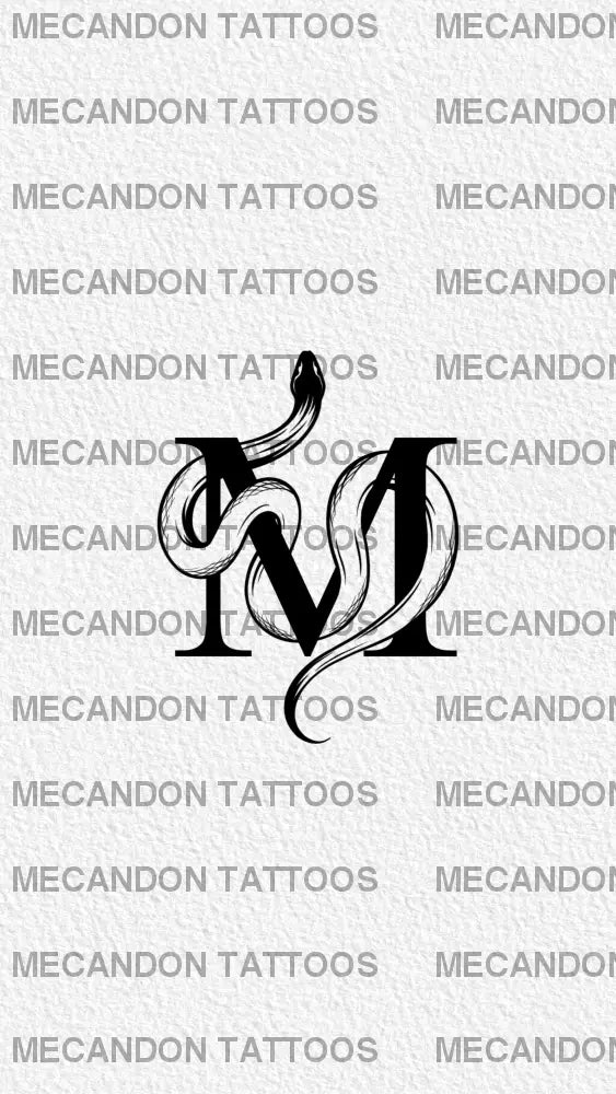 Initials Tattoo Design