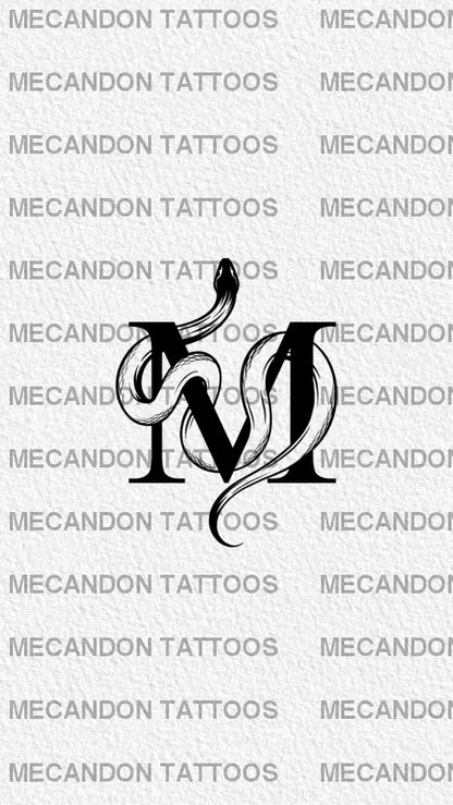 Initials Tattoo Design