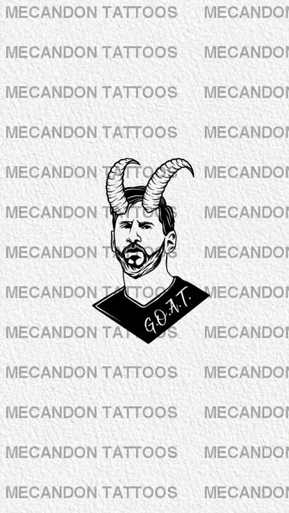 Lionel Messi Tattoo Design