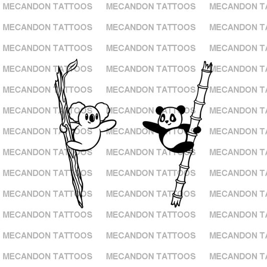 Matching Couple Tattoo Design