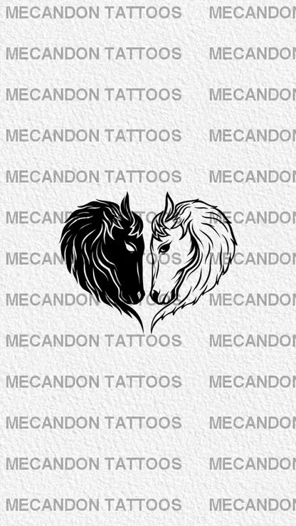 Matching Couple Tattoo Design