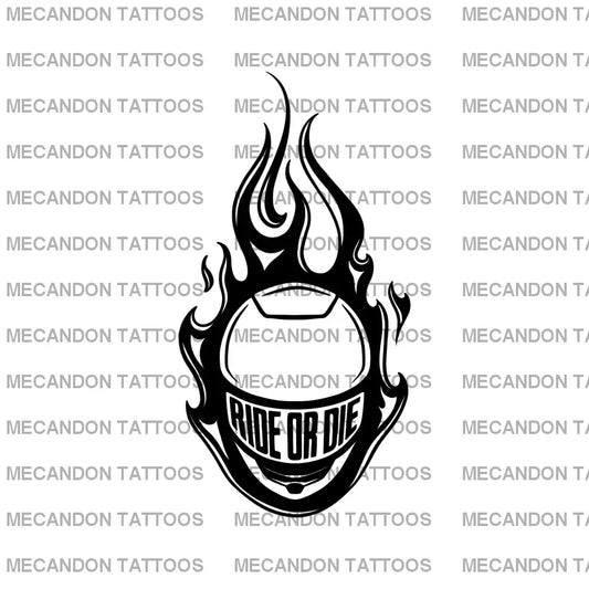 Motorcycle Tattoo Design