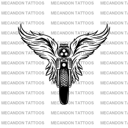 Motorcycle Tattoo Design