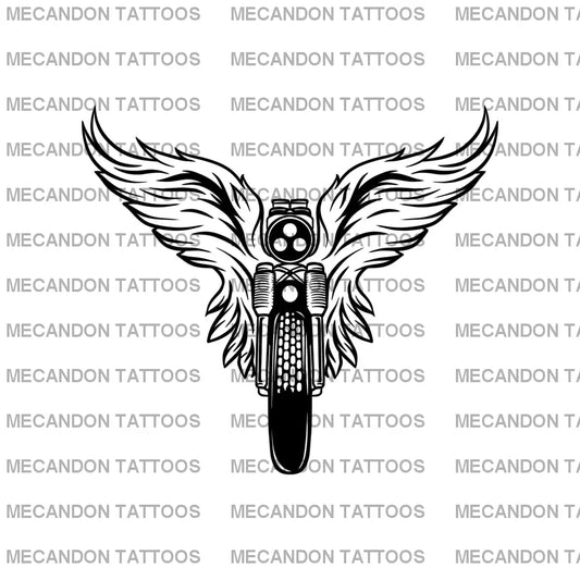 Motorcycle Tattoo Design