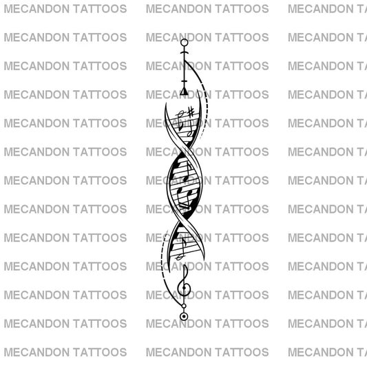 Music Tattoo Design