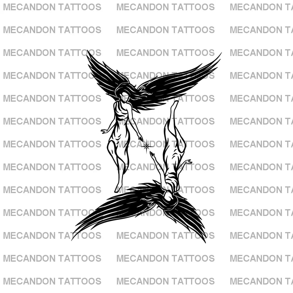 Zodiac Gemini Tattoo Design