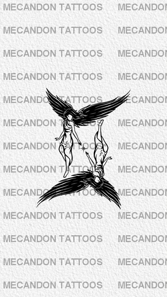 Zodiac Gemini Tattoo Design