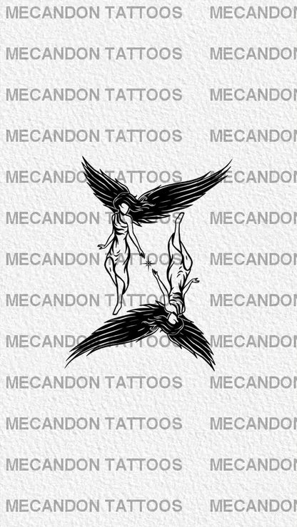 Zodiac Gemini Tattoo Design