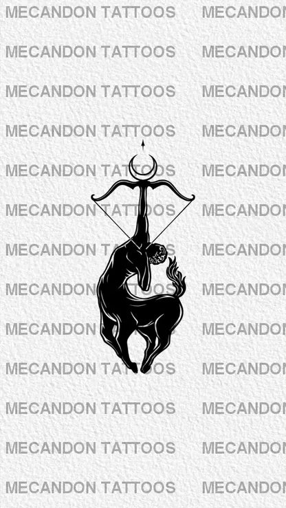 Zodiac Sagittarius Tattoo Design