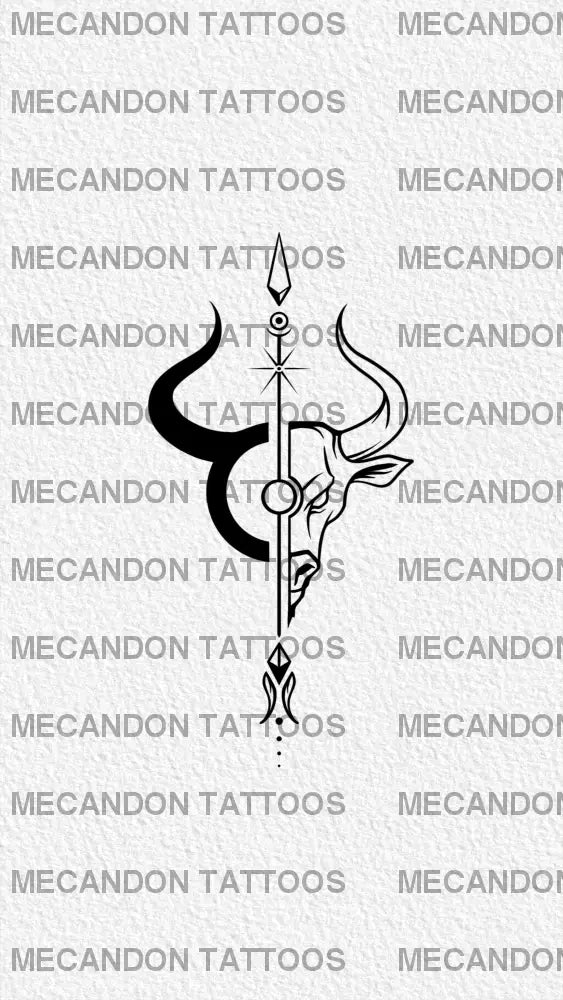 Zodiac Taurus Tattoo Design